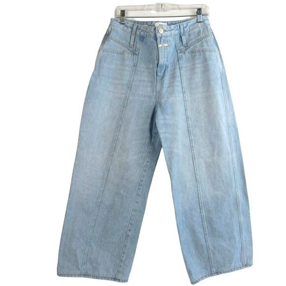 Women’s Size 29 Closed Barrel Jeans Organic Cotton Made in Italy Light Wash - Picture 1 of 5